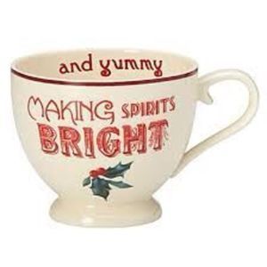 Lenox Home for the Holidays Coffee & Cake Ceramic Microwave Safe 14 Oz Mug NIB